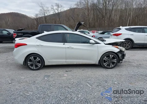 2013 Hyundai Elantra Limited из США, поврежденный, VIN 5NPDH4AEXDH280207